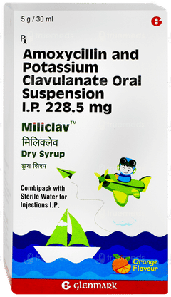 Miliclav Orange Flavour Dry Syrup 30ml