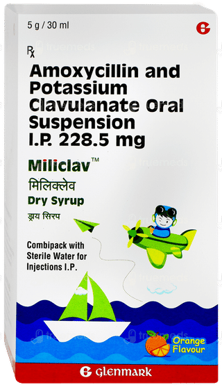 Miliclav Orange Flavour Dry Syrup 30ml