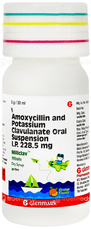 Miliclav Orange Flavour Dry Syrup 30ml