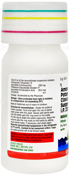 Miliclav Orange Flavour Dry Syrup 30ml