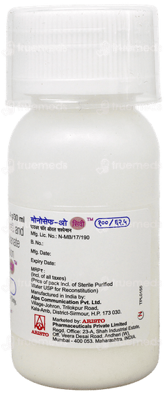 Monocef O Cv 100/62.5 Suspension 30ml