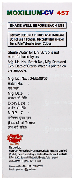 Moxilium Cv 457 Ds Dry Syrup 30Ml Moxilium Cv 457 Ds Dry Syrup 30Ml