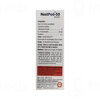 Nestpod 50 MG Dry Syrup 30 ML