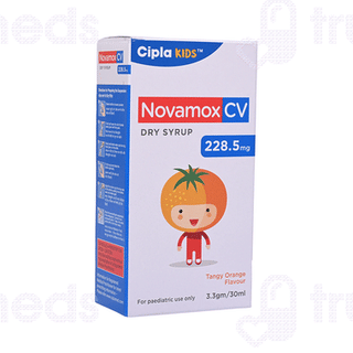 Novamox Cv 228.5mg Tangy Orange Flavour Dry Syrup 30ml
