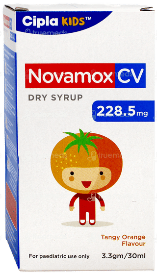 Novamox Cv 228.5Mg Tangy Orange Flavour Dry Syrup 30Ml
