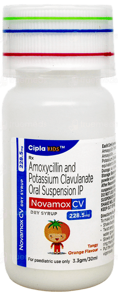 Novamox Cv 228.5Mg Tangy Orange Flavour Dry Syrup 30Ml