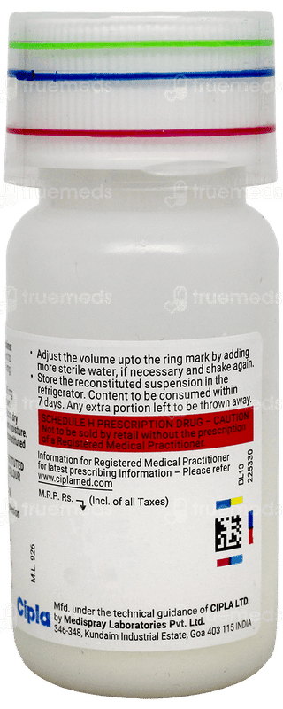Novamox Cv 228.5Mg Tangy Orange Flavour Dry Syrup 30Ml