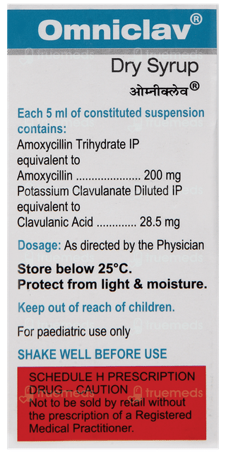 Omniclav 200/28.5 Mg Dry Syrup 30 Ml