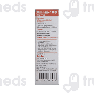 Omnix 100 Strawberry Flavour Dry Syrup 30ml