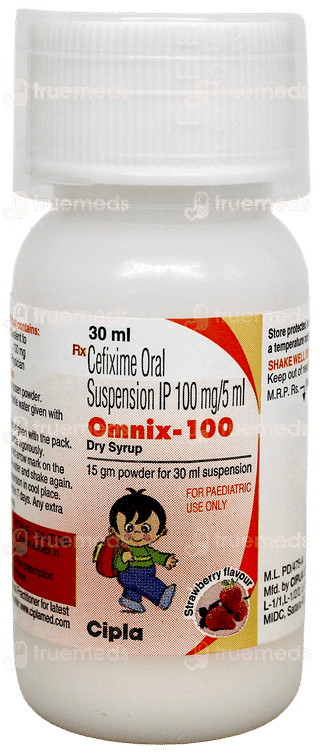 Omnix 100 Strawberry Flavour Dry Syrup 30ml