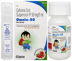 Omnix 50 Strawberry Flavour  Dry Syrup 30ml