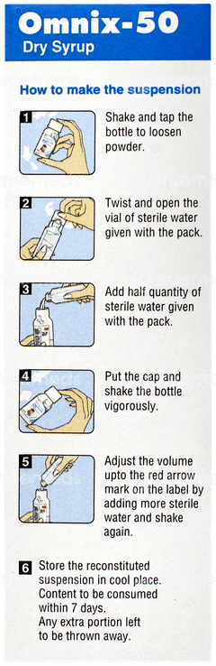 Omnix 50 Strawberry Flavour  Dry Syrup 30ml