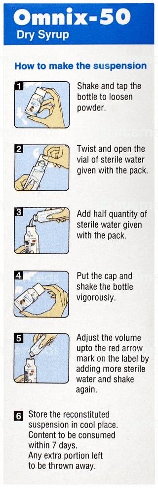 Omnix 50 Strawberry Flavour  Dry Syrup 30ml