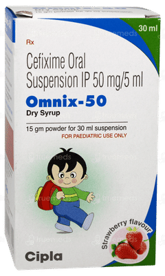 Omnix 50 Strawberry Flavour  Dry Syrup 30ml