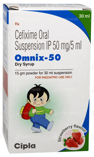 Omnix 50 Strawberry Flavour  Dry Syrup 30ml