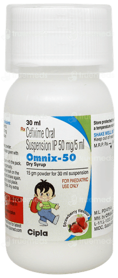 Omnix 50 Strawberry Flavour  Dry Syrup 30ml