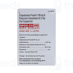 Opox Cv 100 Dry Syrup 30ml Opox Cv 100 Dry Syrup 30ml