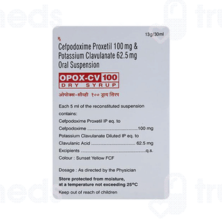 Opox Cv 100 Dry Syrup 30ml