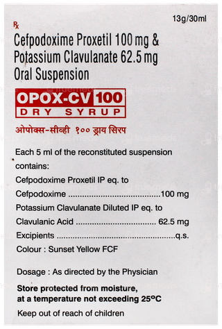 Opox Cv 100 Dry Syrup 30Ml
