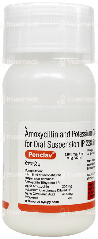 Penclav Strawberry Flavour Dry Syrup 30ml