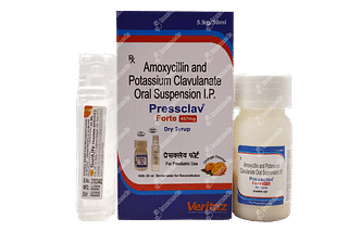 Pressclav Forte 457mg Orange Flavour Dry Syrup 30ml
