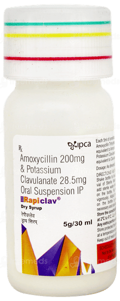 Rapiclav Dry Syrup 30ml Rapiclav Dry Syrup 30ml