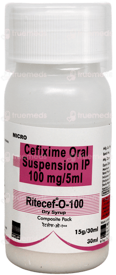 Ritecef O 100 Dry Syrup 30Ml Ritecef O 100 Dry Syrup 30Ml