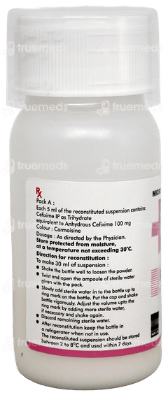 Ritecef O 100 Dry Syrup 30Ml Ritecef O 100 Dry Syrup 30Ml