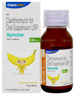 Synclar 125mg Banana Flavour Dry Syrup 30ml Synclar 125mg Banana Flavour Dry Syrup 30ml