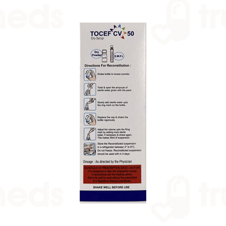 Tocef Cv 50/31.25 Mg Dry Syrup 30 Ml