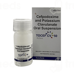 Tocef Cv 50/31.25 Mg Dry Syrup 30 Ml Tocef Cv 50/31.25 Mg Dry Syrup 30 Ml