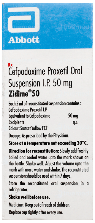 Zidime 50 Mg Dry Syrup 30 Ml