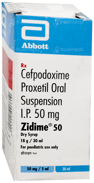 Zidime 50 Mg Dry Syrup 30 Ml