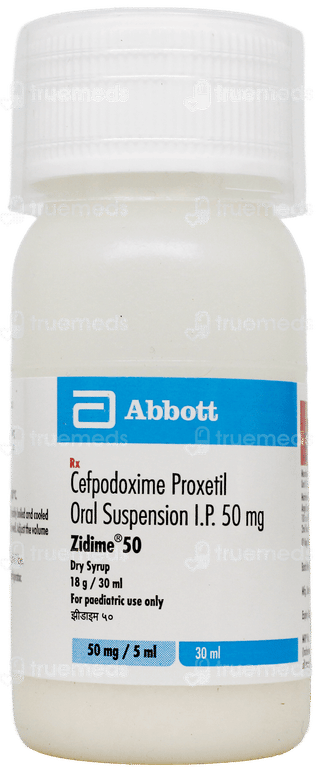 Zidime 50 Mg Dry Syrup 30 Ml