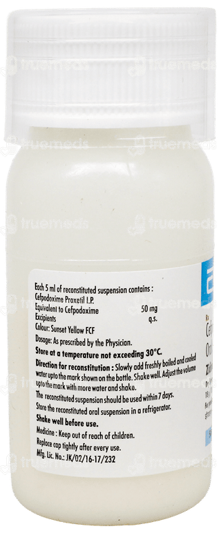 Zidime 50 Mg Dry Syrup 30 Ml