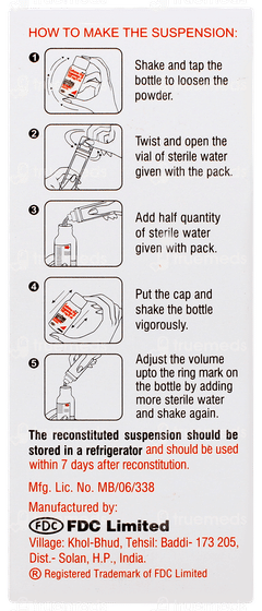 Zifi 100 Dry Syrup 30ml Zifi 100 Dry Syrup 30ml