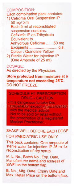 Zifi 50 Dry Syrup 30ml