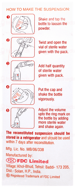 Zifi 50 Dry Syrup 30ml