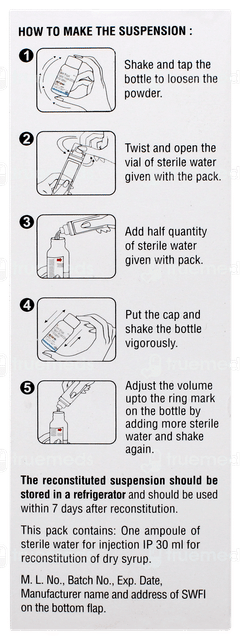 Zifi Cv 100 Dry Syrup 30ml