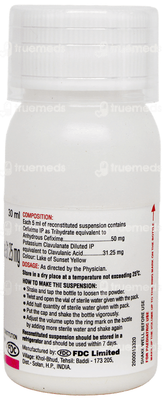 Zifi Cv 50 Dry Syrup 30Ml