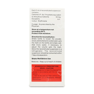 Zimnic 50 Mg Dry Syrup 30 Ml