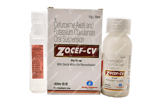 Zocef Cv 125/31.25 MG Dry Syrup 30 ML