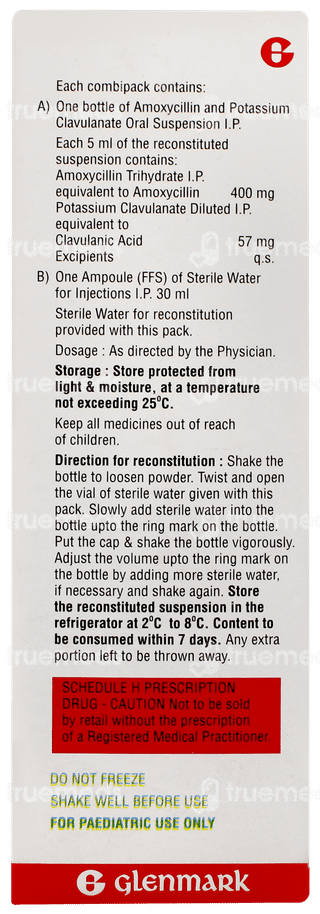 Miliclav Forte Orange Flavour Dry Syrup 30ml