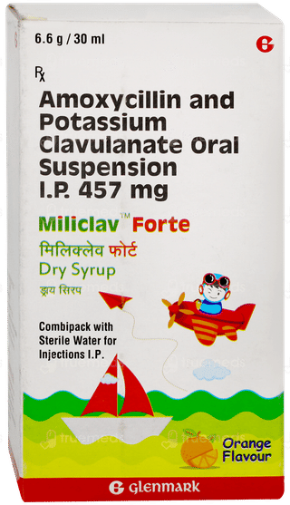 Miliclav Forte Orange Flavour Dry Syrup 30ml