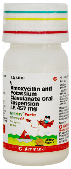 Miliclav Forte Orange Flavour Dry Syrup 30ml Miliclav Forte Orange Flavour Dry Syrup 30ml