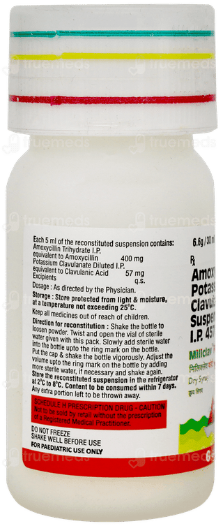 Miliclav Forte Orange Flavour Dry Syrup 30ml