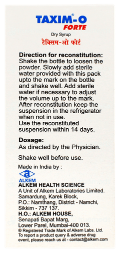 Taxim O Forte Dry Syrup 60ml