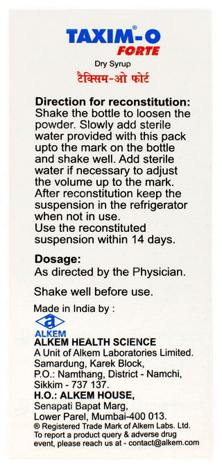 Taxim O Forte Dry Syrup 60ml