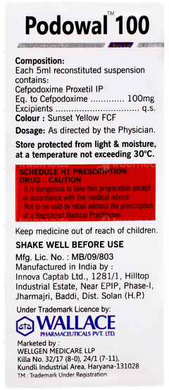 Podowal 100 Dry Syrup 30ml