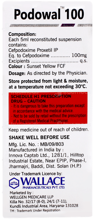 Podowal 100 Dry Syrup 30ml